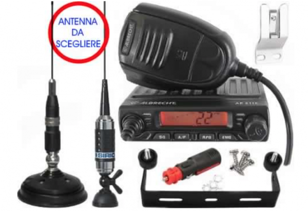Kit Radio CB Albrecht AE 6110 + Antenna Sirio